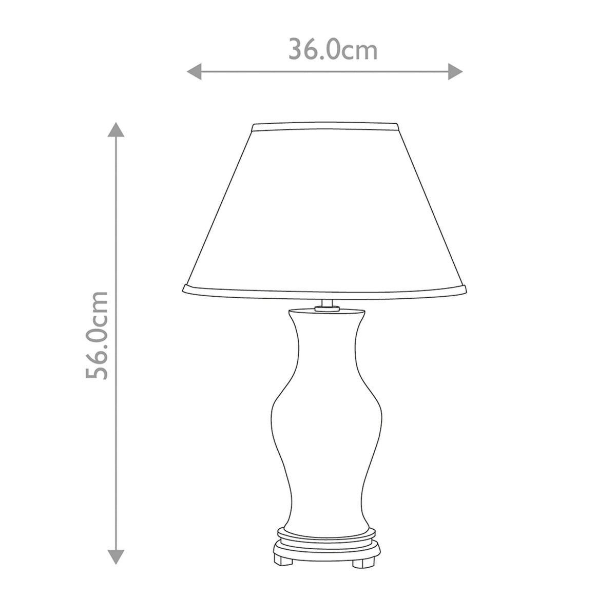 Majin Porcelain Table Lamp in Oxblood Red with Cream Shade