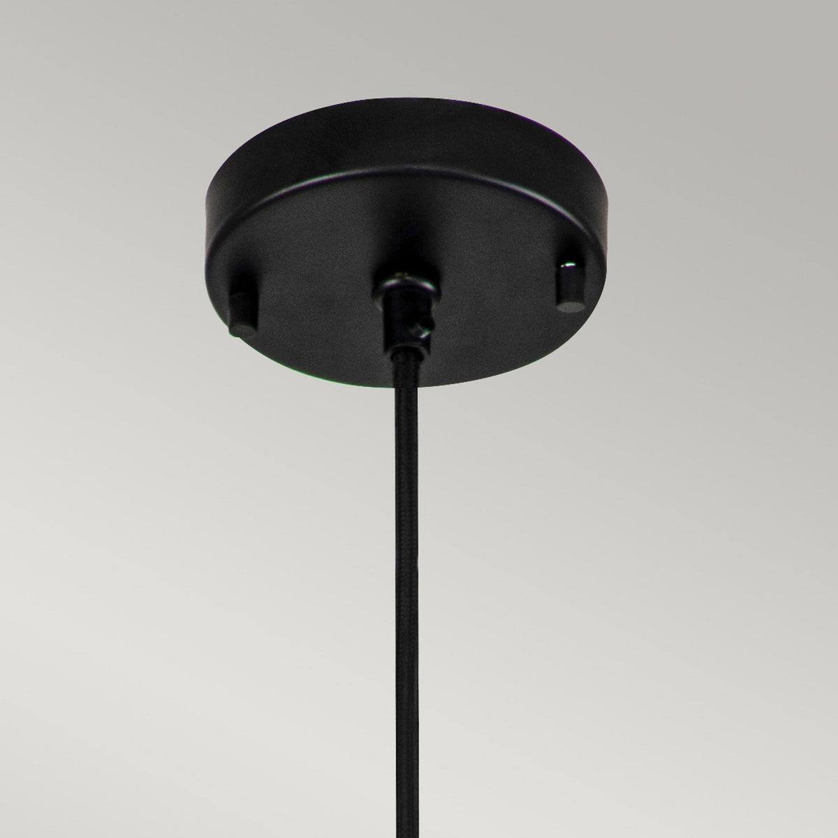 Etoile Small Pendant in Matte Black and Gold Leaf
