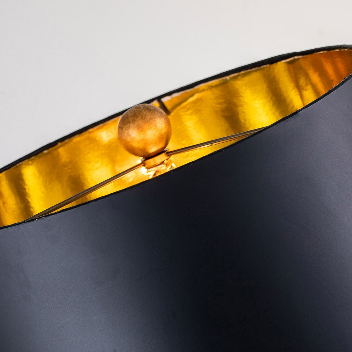 Camilia Table Lamp in Antique Gold and Black