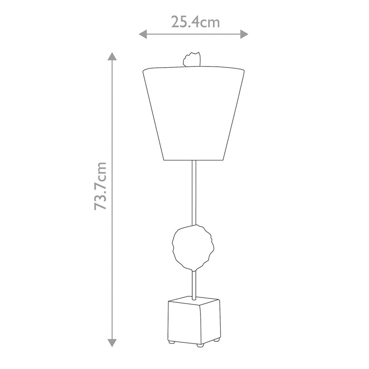 Petra Table Lamp in Bone White