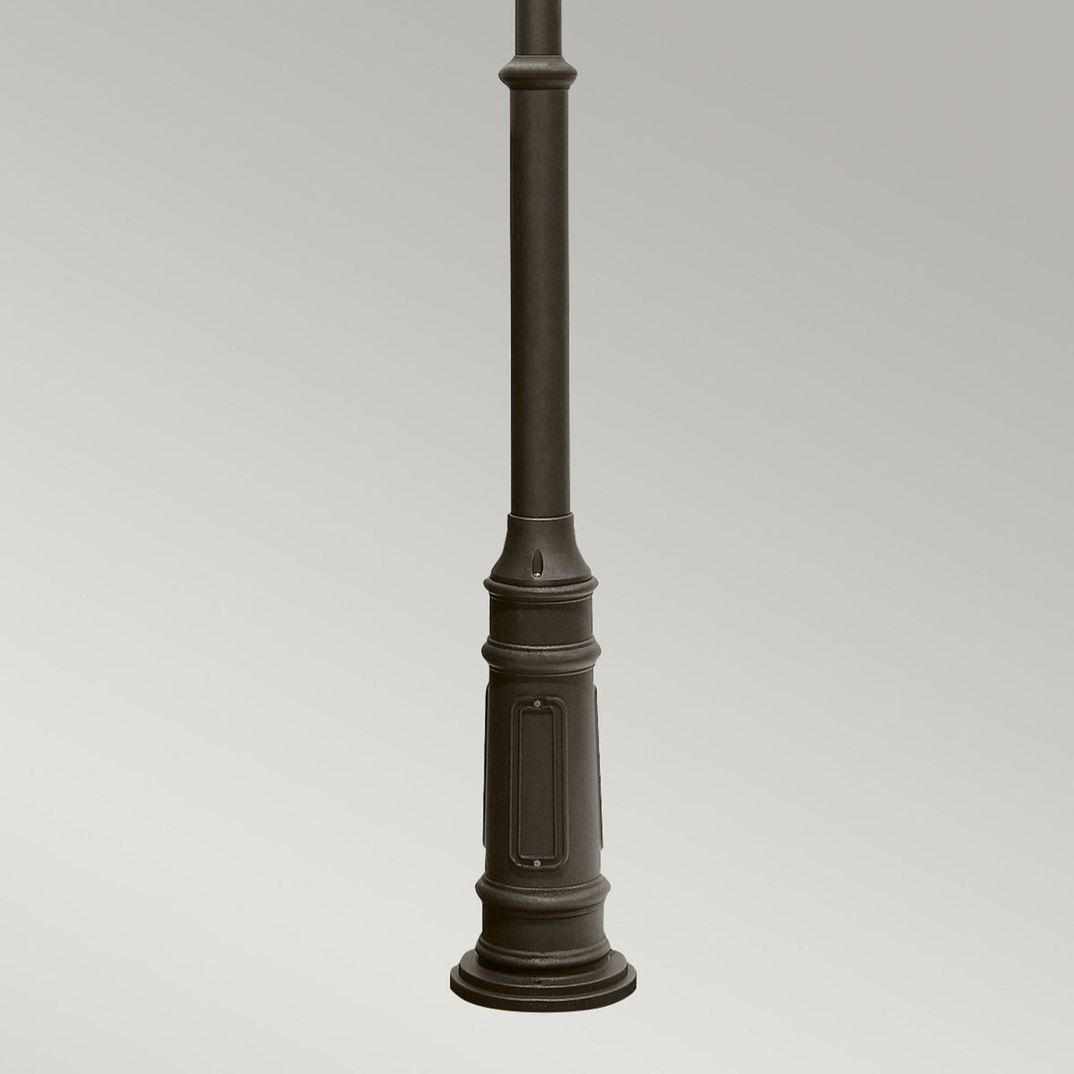 Galena 4 Light Lamp Post in Sable Finish with Seeded Glass Panes