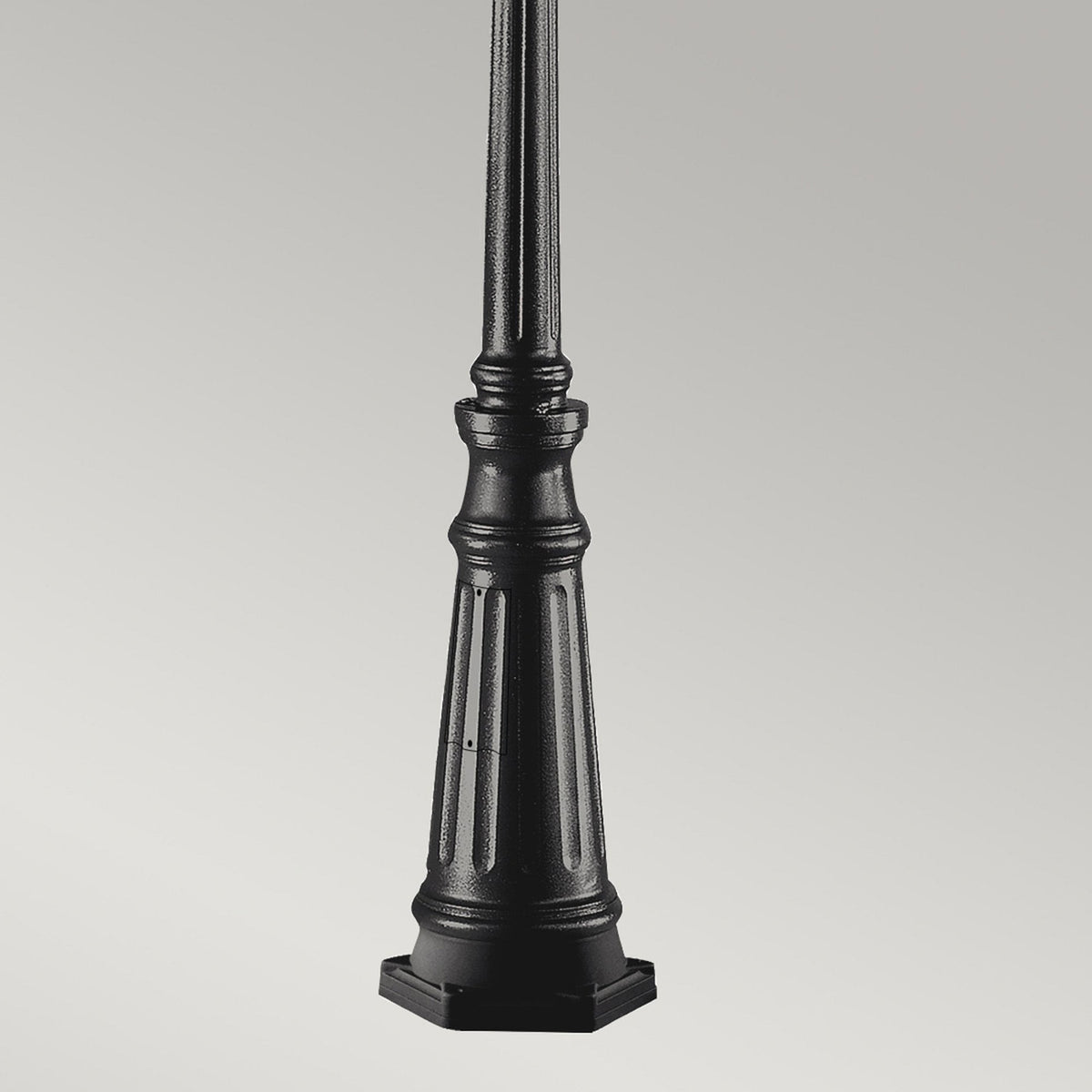 Grampian Lamp Post Victorian Style Lantern in Black