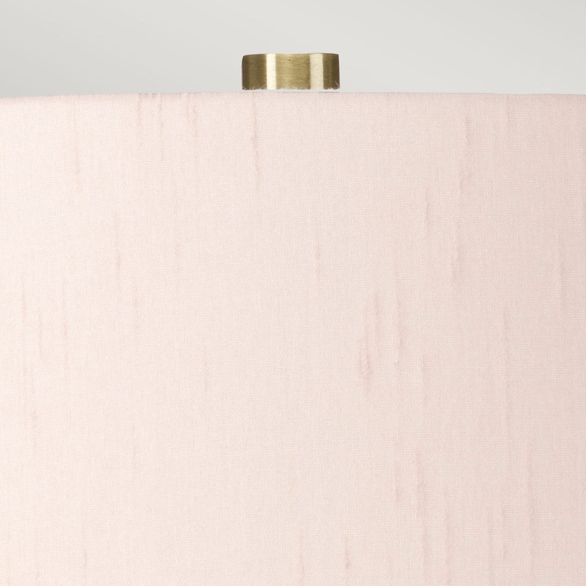 Isla Table Lamp in White with Aged Brass Metalwork and Ballerina Pink Shade