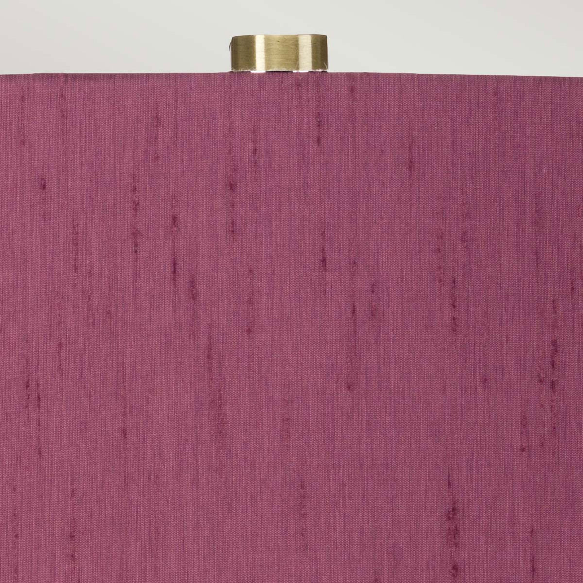 Isla Table Lamp in White with Aged Brass Metalwork and Bloom Purple Shade