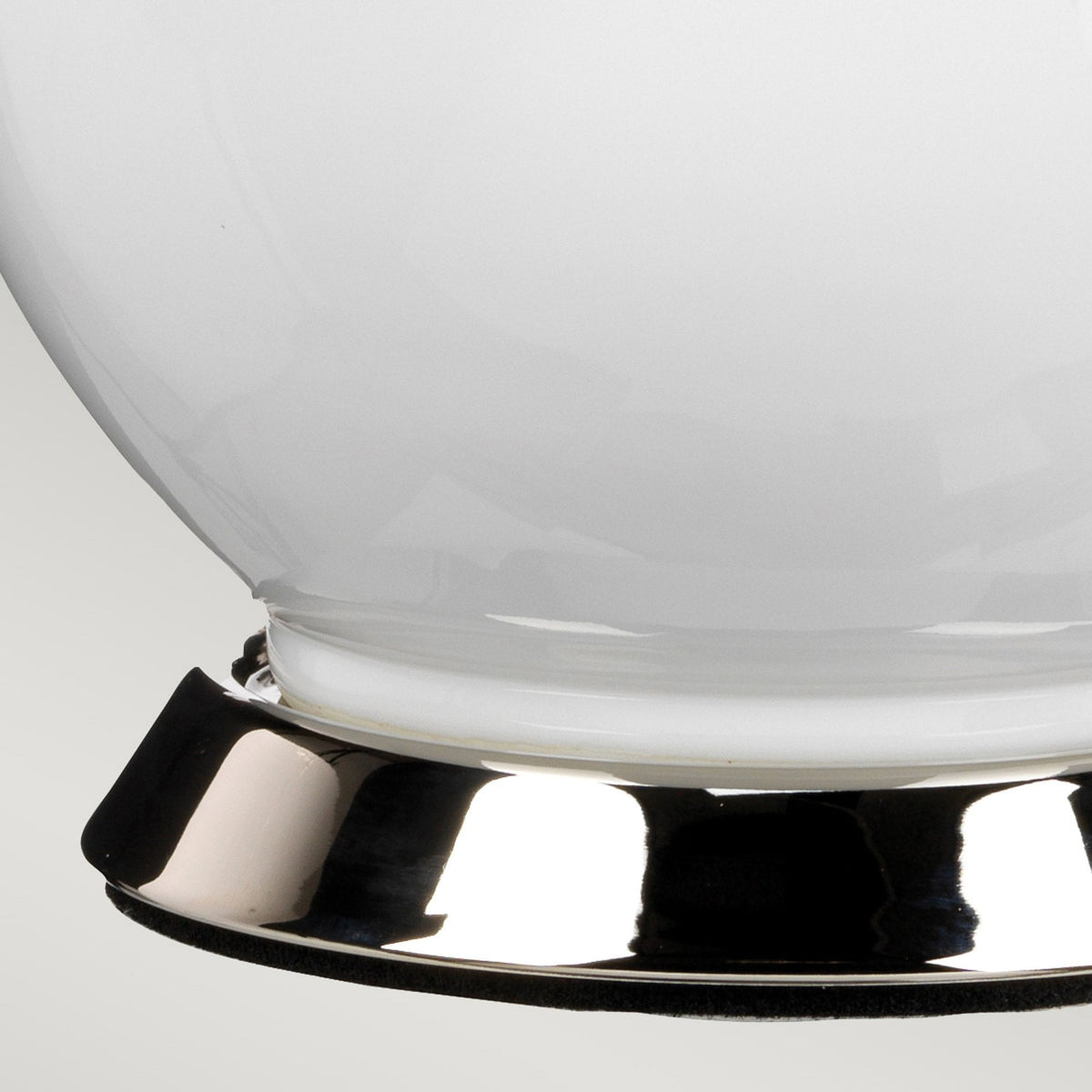 Isla Table Lamp in White with Polished Nickel Metalwork and Beetroot Red Shade