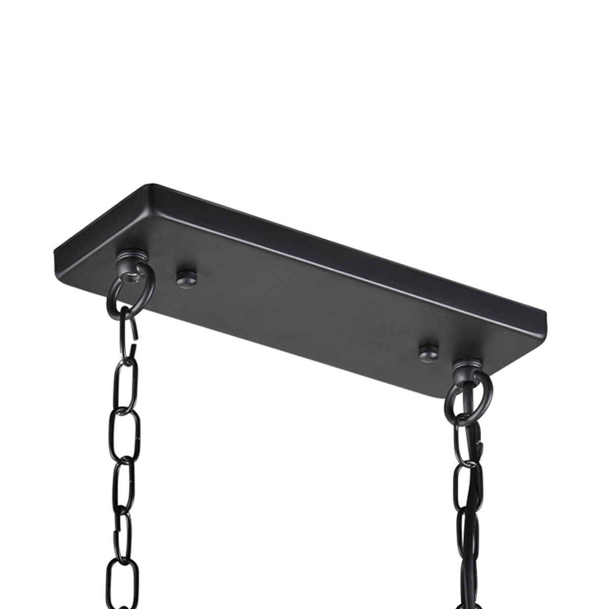 Fishnet 4 Light Oval Pendant In Matt Black