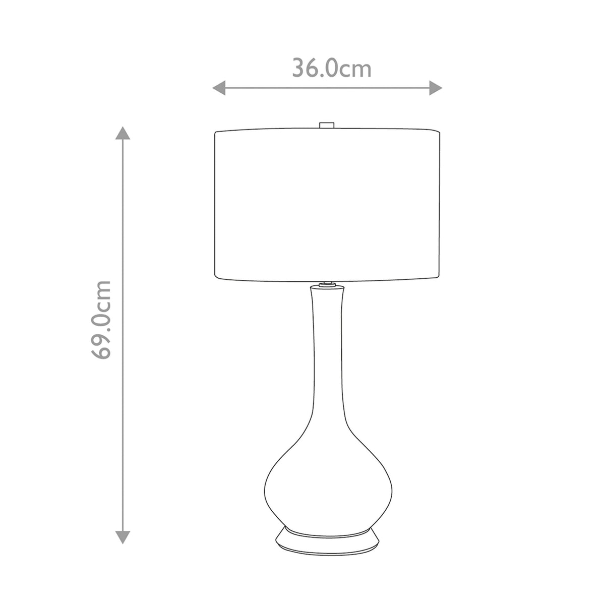 Milo Table Lamp with Polished Nickel Metalwork and Vogue Satin Chrome Pattern Shade