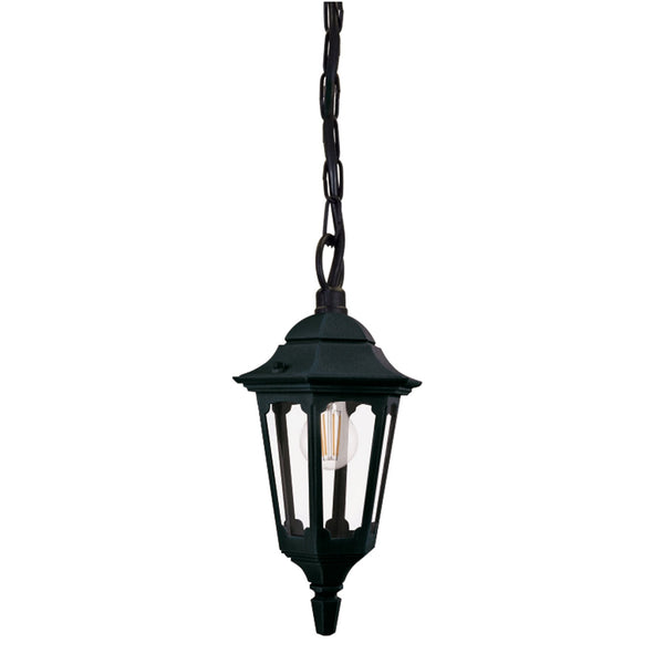 Parish Mini Pendant Chain Lantern in Black