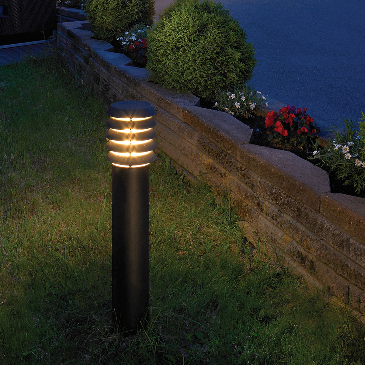 Alta Large Bollard Light in Black