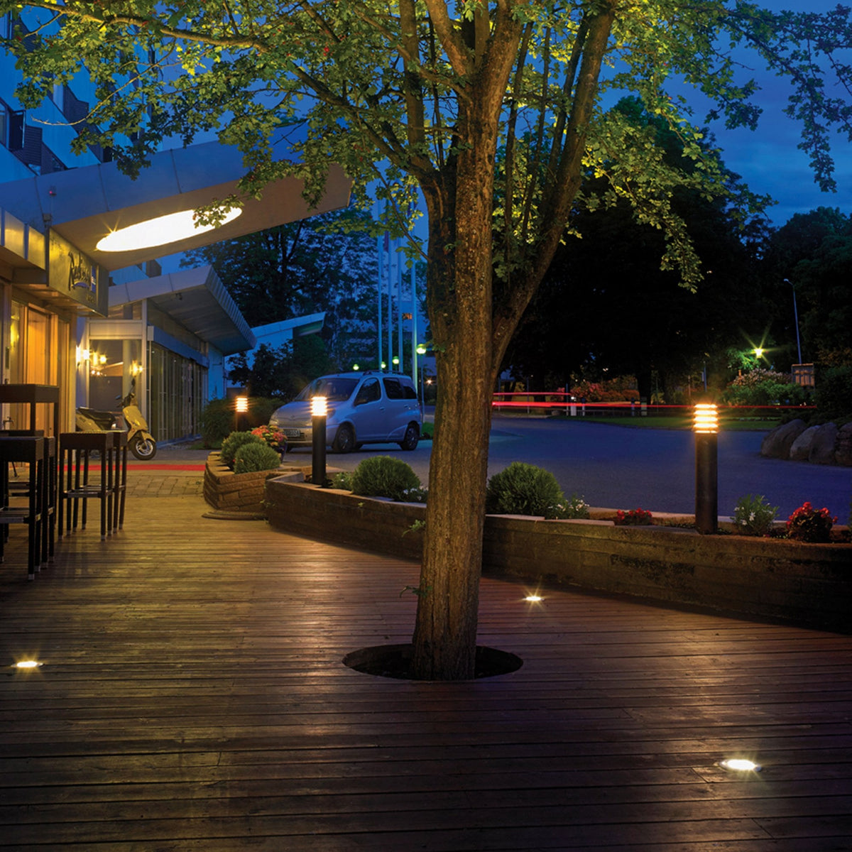 Alta Large Bollard Light in Black