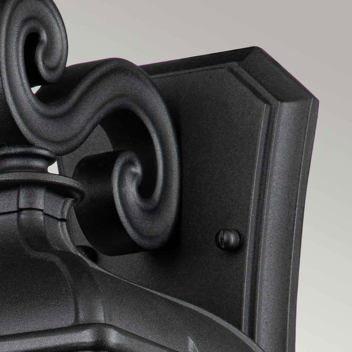 Bayview Medium IP44 Wall Light Lantern in Black with Clear Bevelled Glass