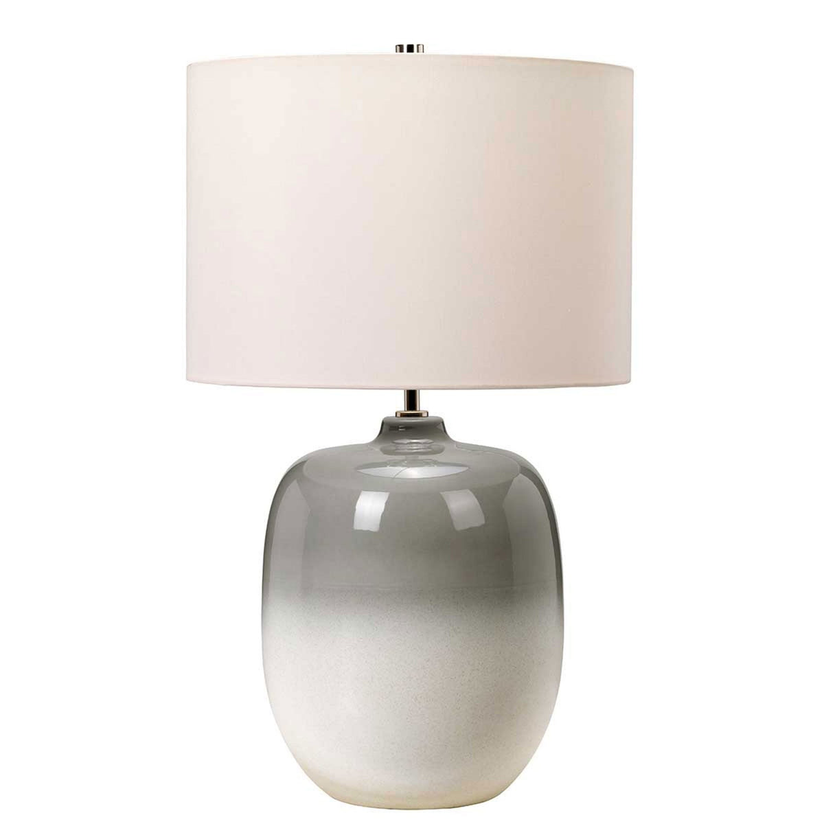 Chalk Farm Table Lamp with an Ivory Faux Silk Drum Shade