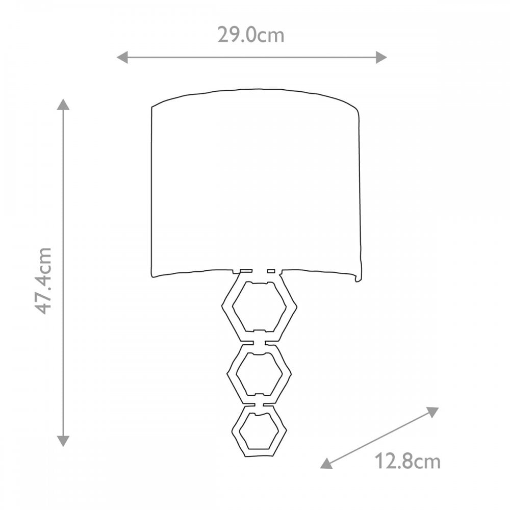 Clark Medium Wall Light in Polished Chrome with Ivory Faux Silk Shade