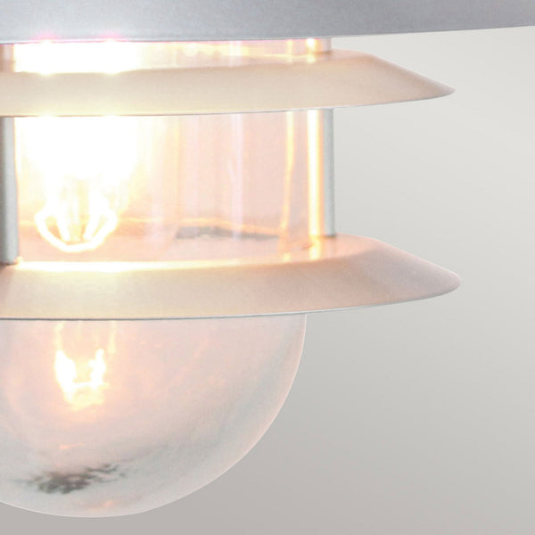 Copenhagen Stainless Steel Exterior Wall Light in Silver