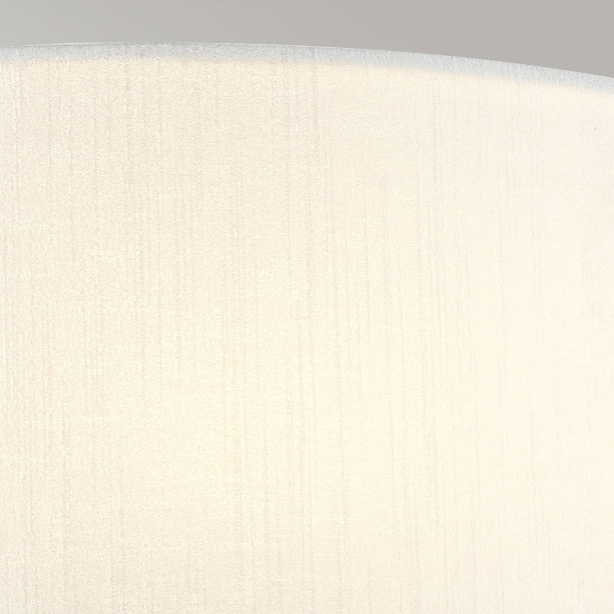 Cooper Large Curved Wall Light in Polished Chrome with Ivory Faux Silk Shade