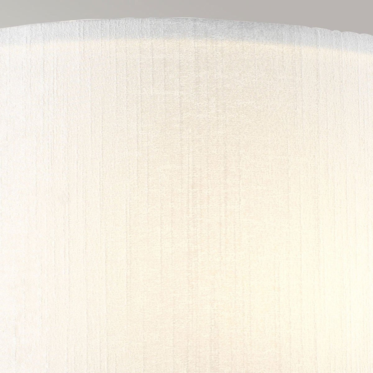 Cooper Medium Curved Wall Light in Polished Chrome with Ivory Faux Silk Shade