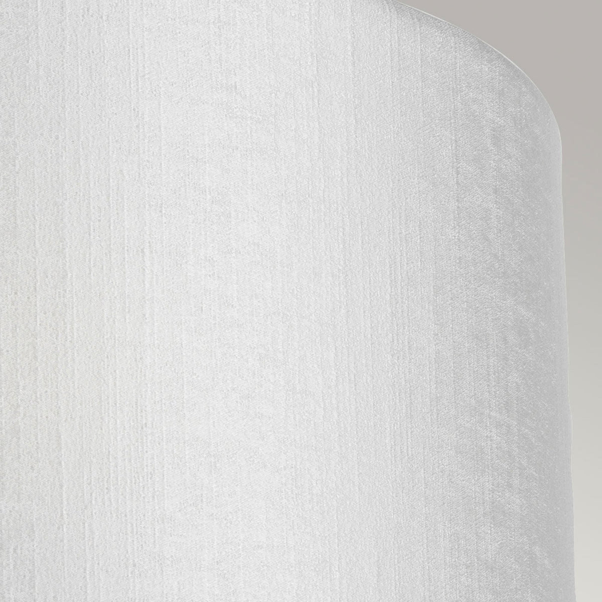 Cooper Medium Curved Wall Light in Polished Chrome with Ivory Faux Silk Shade