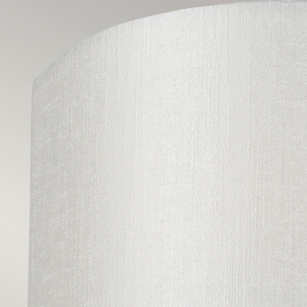 Cooper Small Curved Wall Light in Aged Brass with Ivory Faux Silk Shade