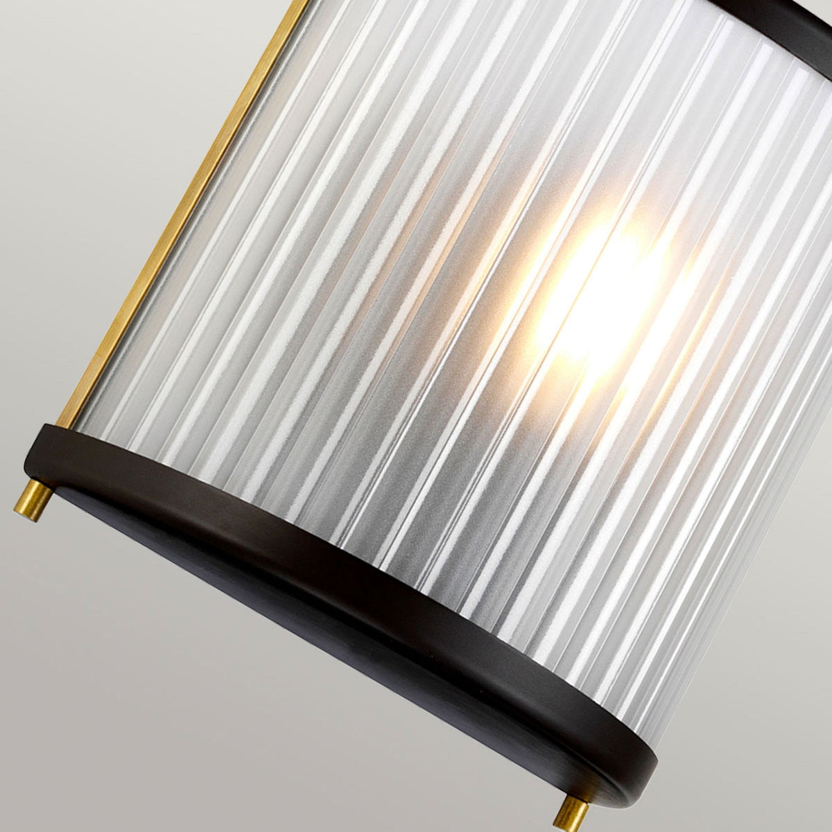 Corona Wall Light in Museum Bronze with Frosted Glass Diffuser