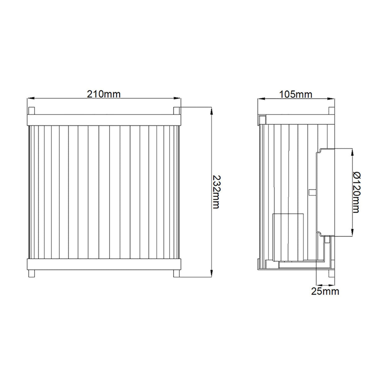 Corona Wall Light in White Satin with Frosted Glass Diffuser