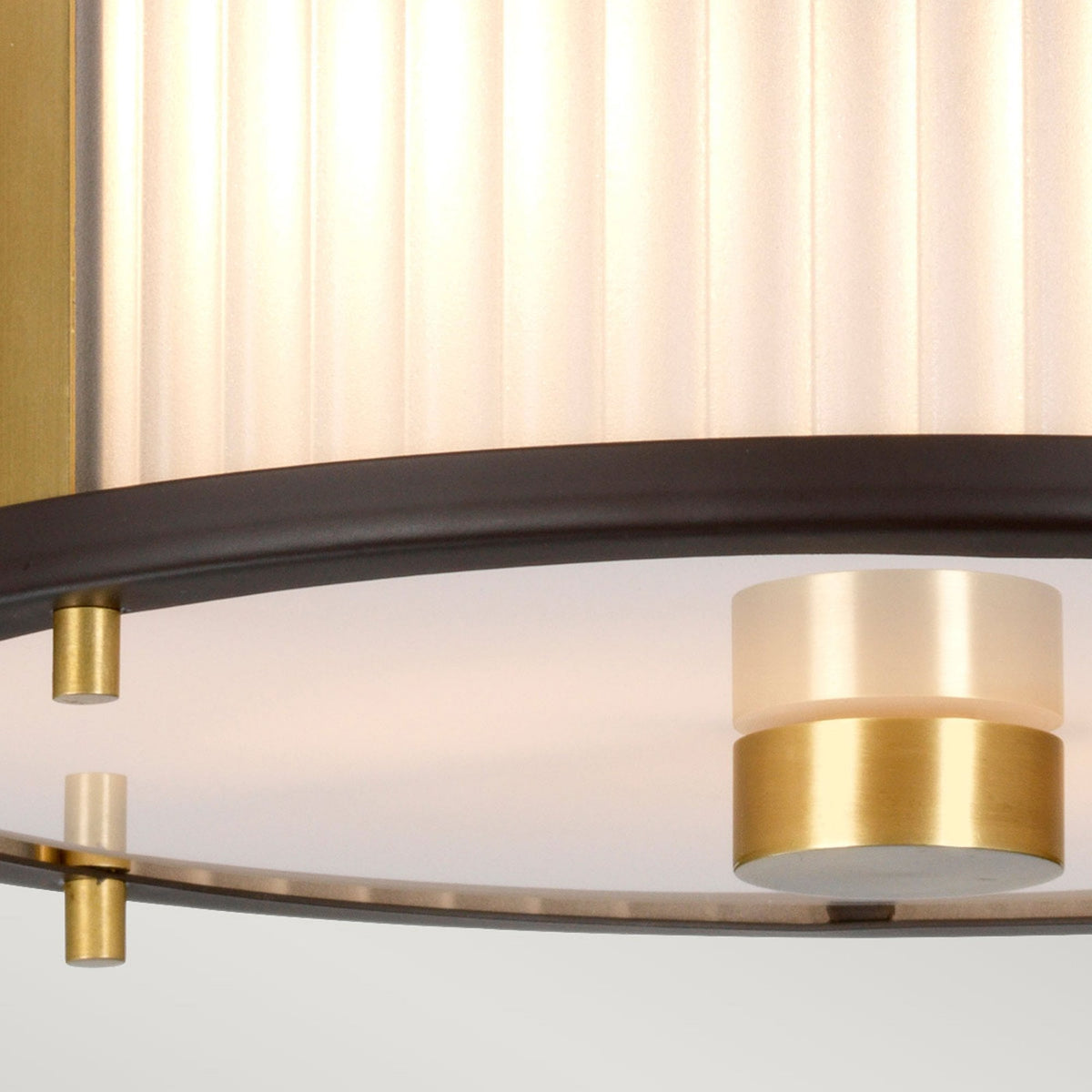 Corona Medium Pendant Flush or Semi Flush Light in Museum Bronze