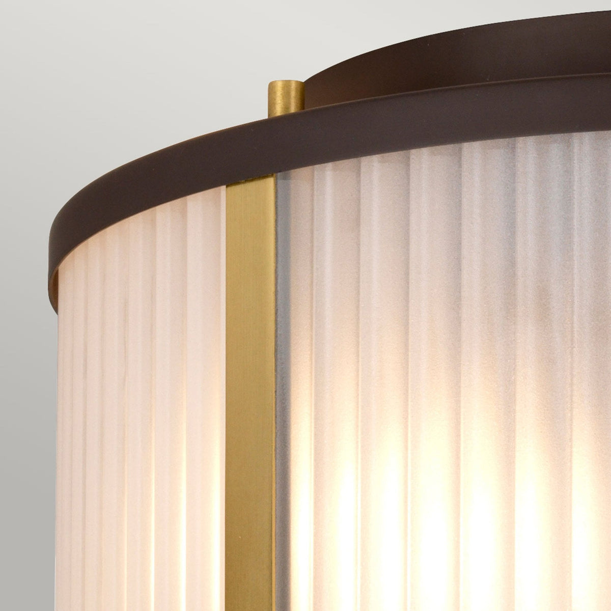 Corona Medium Pendant Flush or Semi Flush Light in Museum Bronze