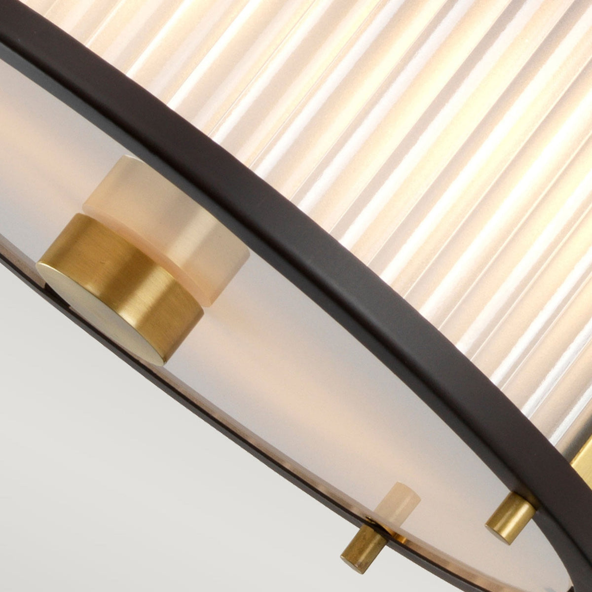 Corona Medium Pendant Flush or Semi Flush Light in Museum Bronze