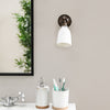 Alma Ceramic Bathroom Spot Light in Antique Bronze