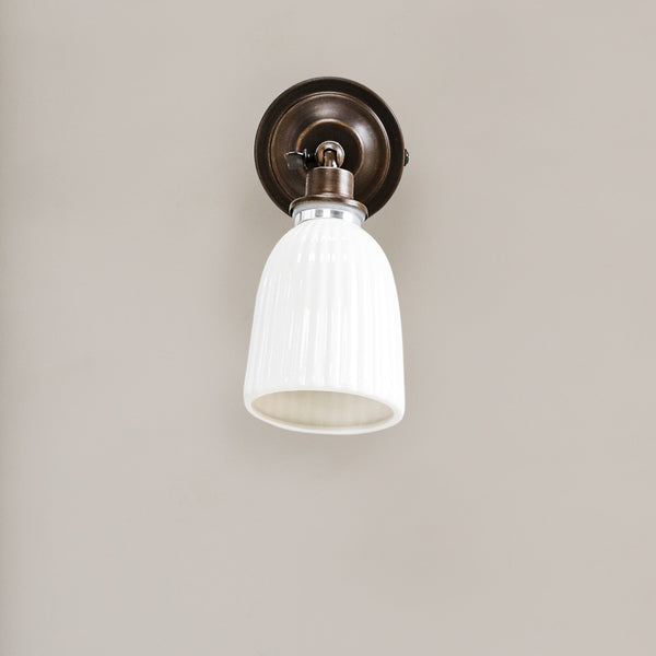 Alma Ceramic Bathroom Spot Light in Antique Bronze