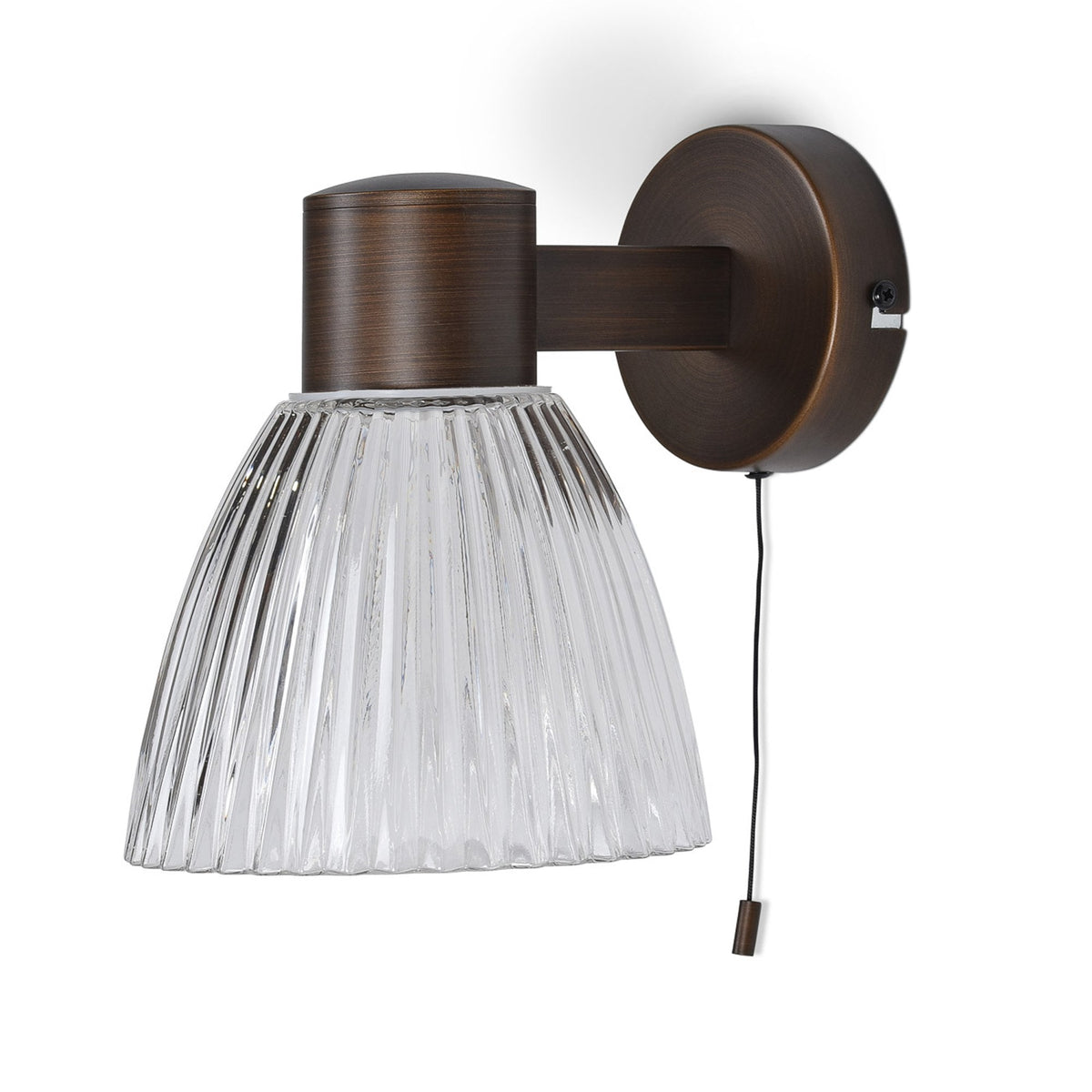 Campden Switched Antique Bronze Bathroom Wall Light