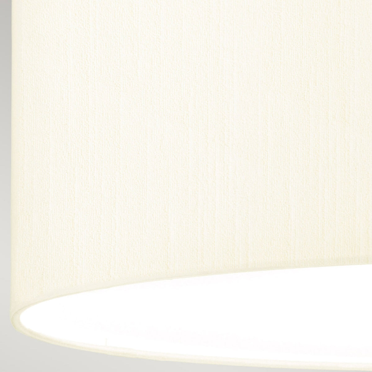 Fletcher 457mm Flush Ceiling Light with Ivory Shade and Polished Chrome Finial