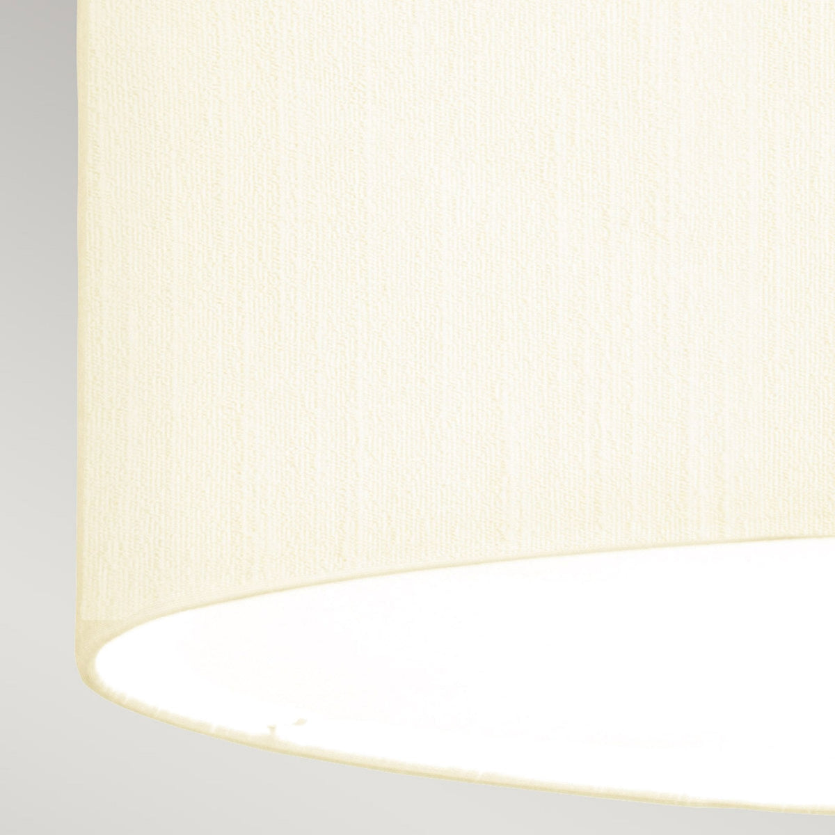 Fletcher 559mm Flush Ceiling Light with Ivory Shade and Aged Brass Finial