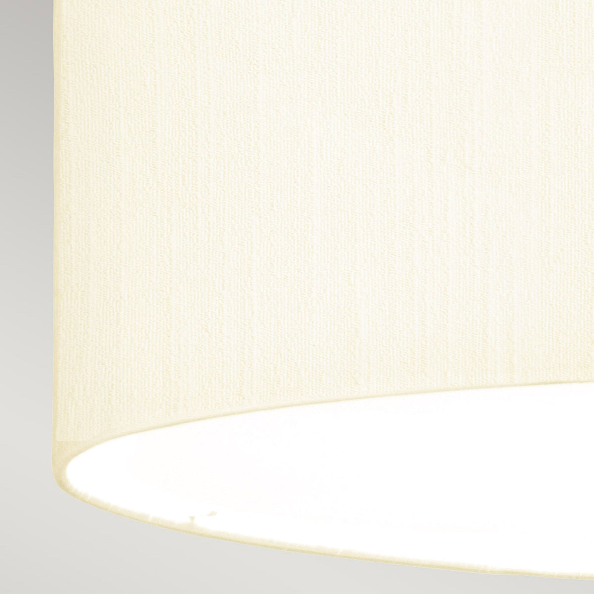 Fletcher 559mm Flush Ceiling Light with Ivory Shade and Polished Chrome Finial