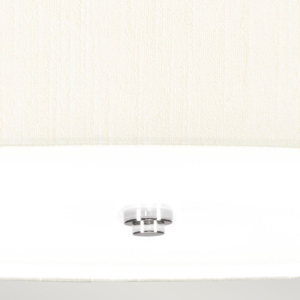 Fletcher 660mm Flush Ceiling Light with Ivory Shade and Polished Chrome Finial