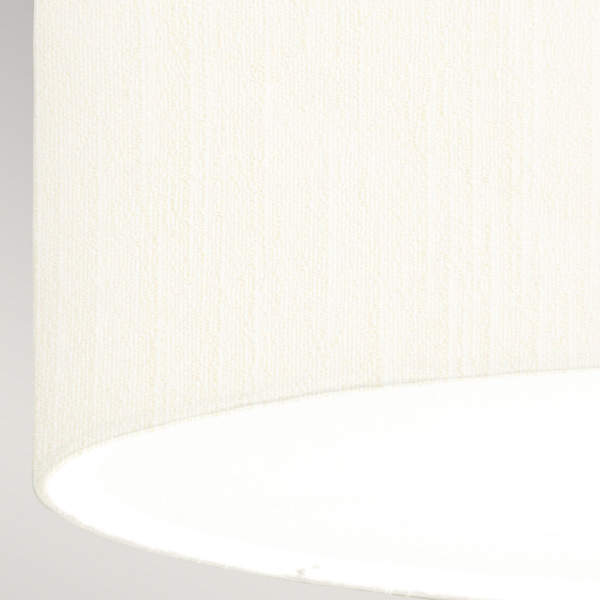 Fletcher 660mm Flush Ceiling Light with Ivory Shade and Polished Chrome Finial