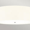 Fletcher 864mm Flush Ceiling Light with Ivory Shade and Polished Chrome Finial
