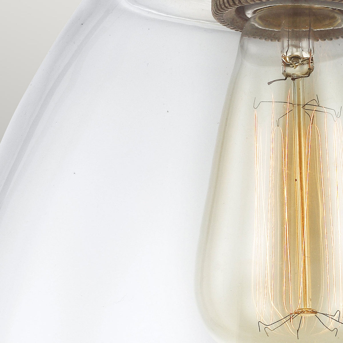 Matrimonio Pendant in Driftwood & Dark Weathered Zinc Finish with Clear Glass Shade