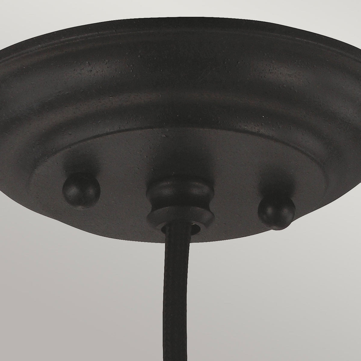 Matrimonio Pendant in Driftwood & Dark Weathered Zinc Finish with Clear Glass Shade