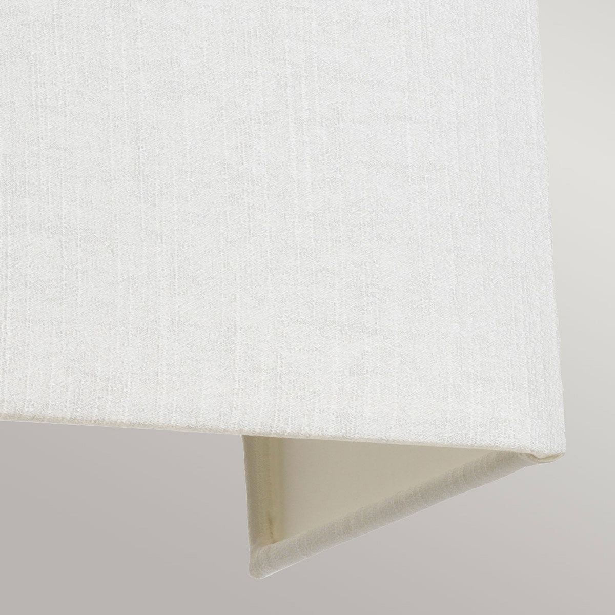 Riley Large Rectangular Wall Light in Aged Brass with Ivory Faux Silk Shade