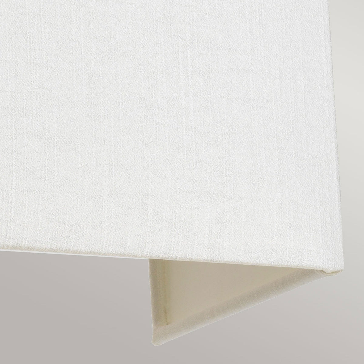 Riley Large Rectangular Wall Light in Polished Chrome with Ivory Faux Silk Shade