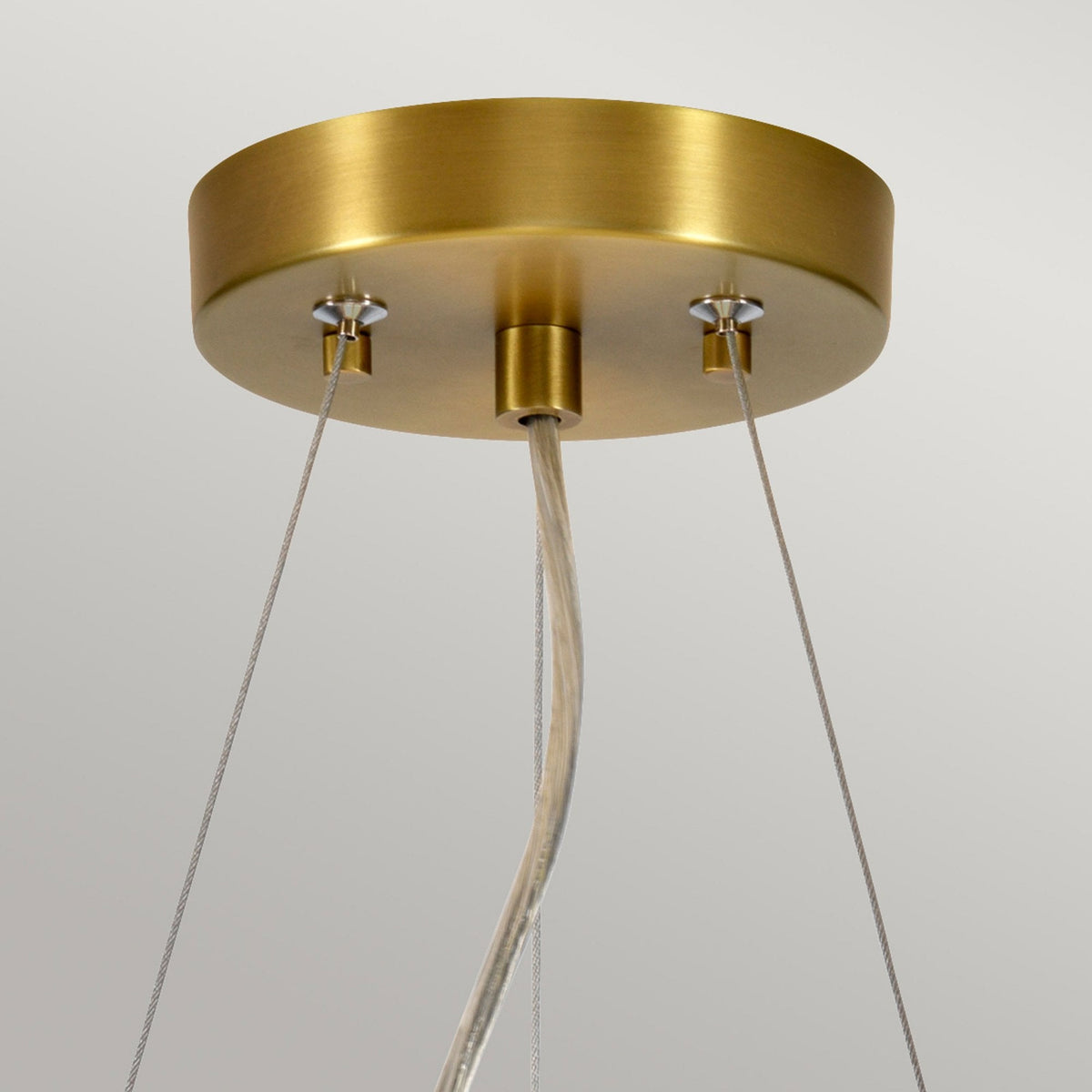 Pearce 356mm Pendant with Ivory Shade and Aged Brass Metalwork