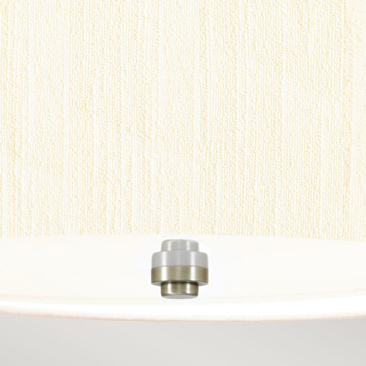 Pearce 356mm Pendant with Ivory Shade and Polished Chrome Metalwork