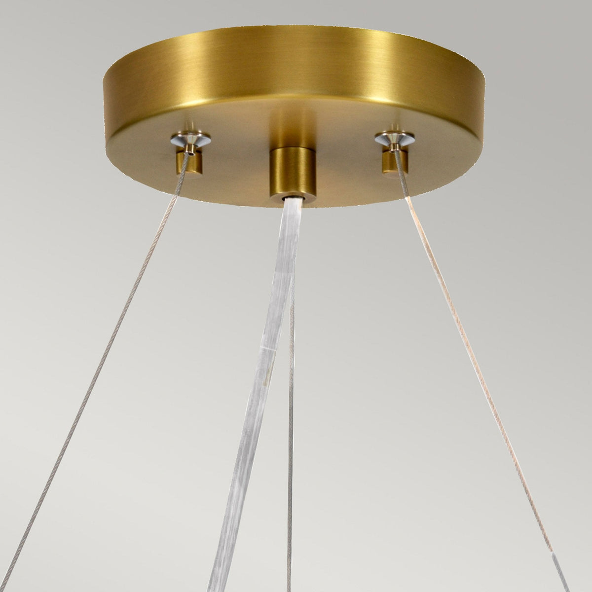 Pearce 457mm Pendant with Ivory Shade and Aged Brass Metalwork