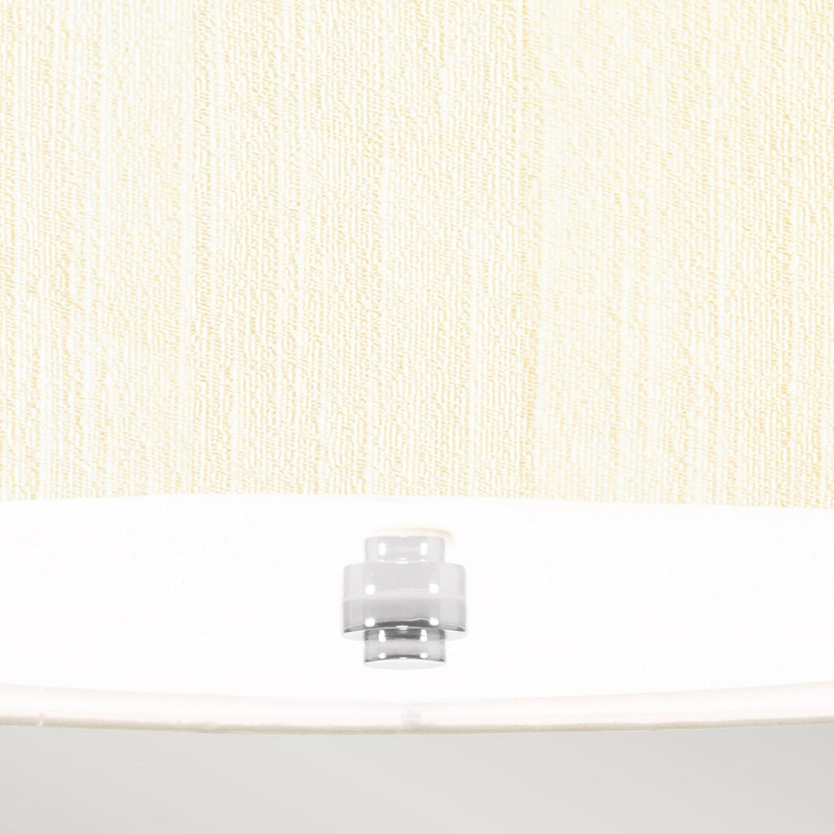 Pearce 457mm Pendant with Ivory Shade and Polished Chrome Metalwork