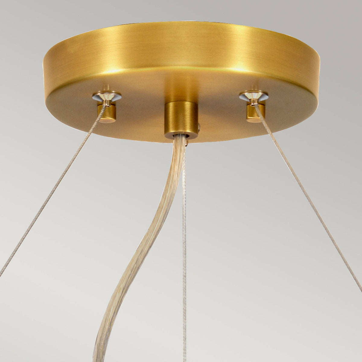 Pearce 559mm Pendant with Ivory Shade and Aged Brass Metalwork
