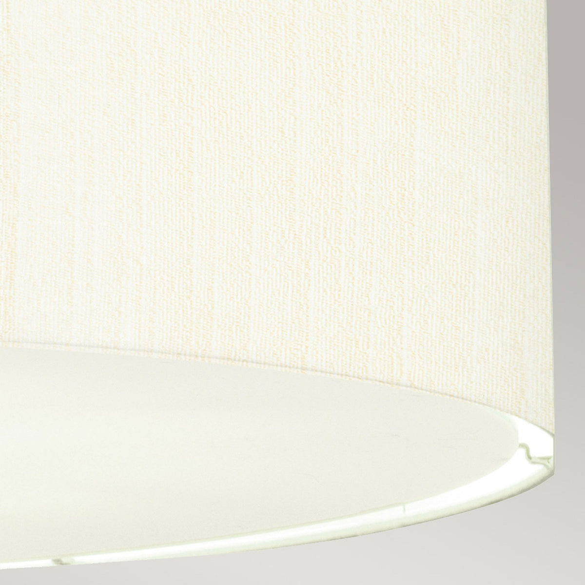Pearce 559mm Pendant with Ivory Shade and Polished Chrome Metalwork