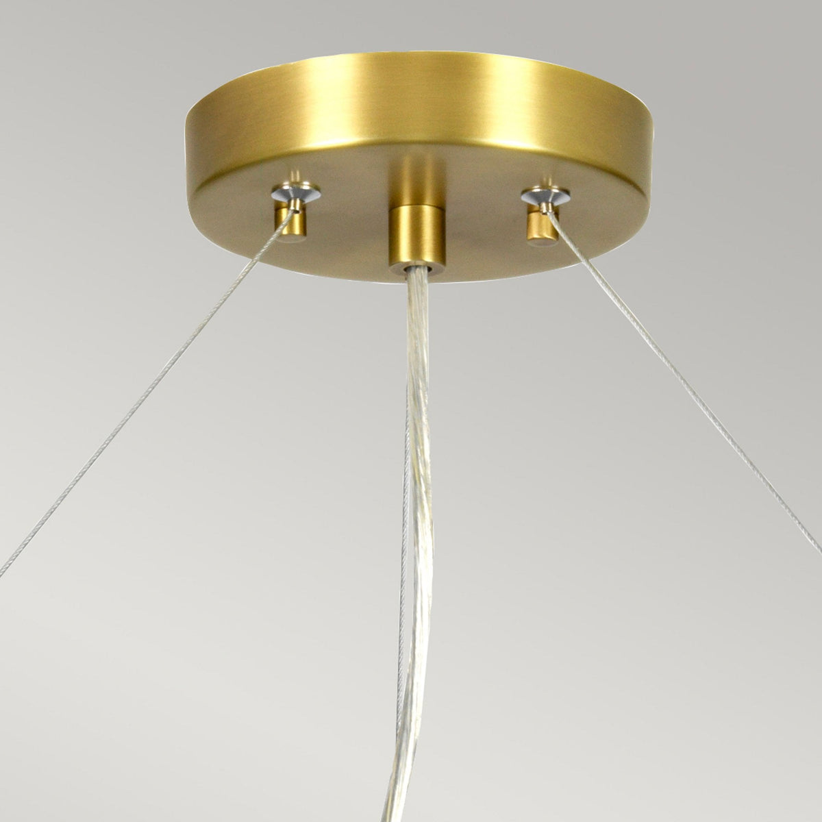 Pearce 660mm Pendant with Ivory Shade and Aged Brass Metalwork