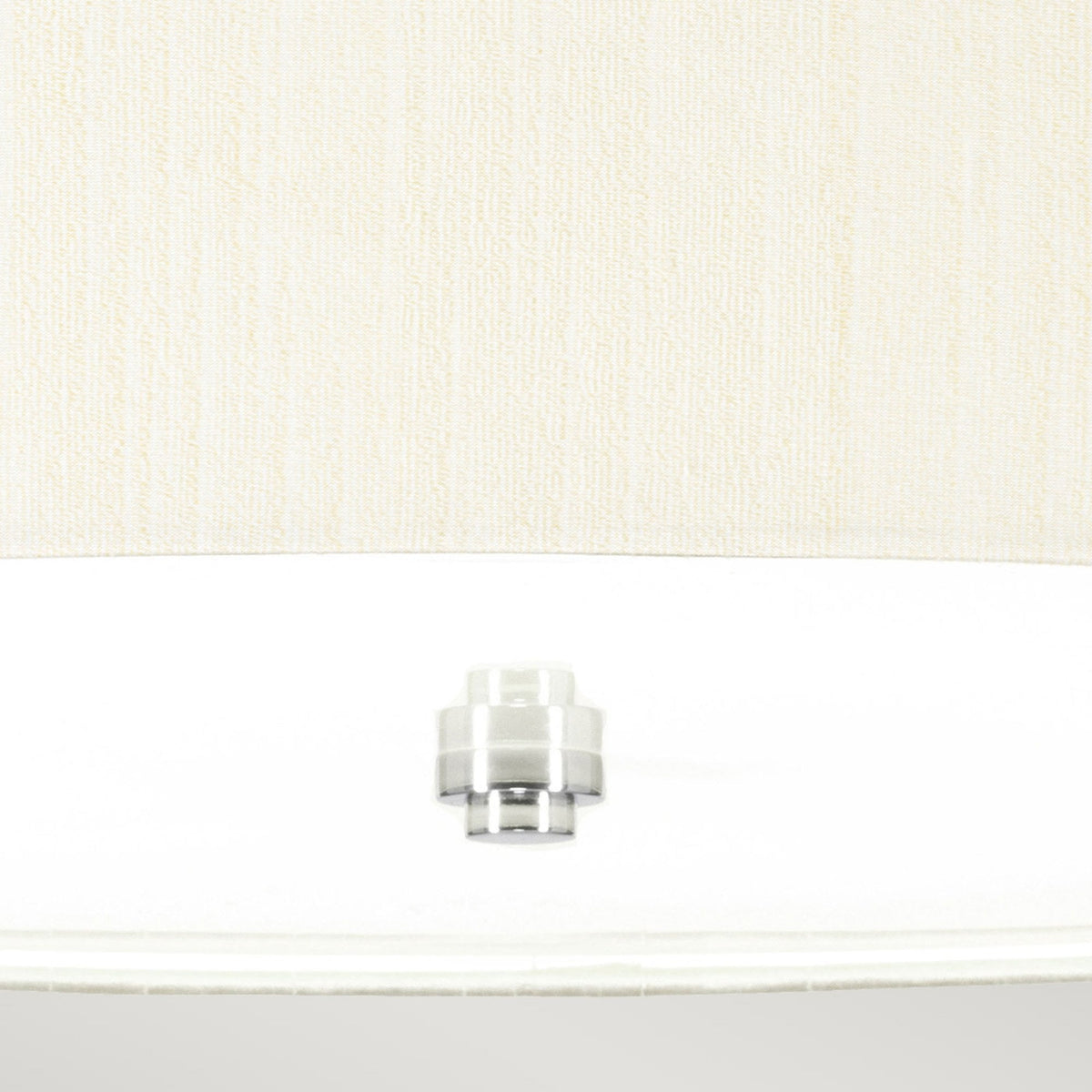 Pearce 660mm Pendant with Ivory Shade and Polished Chrome Metalwork