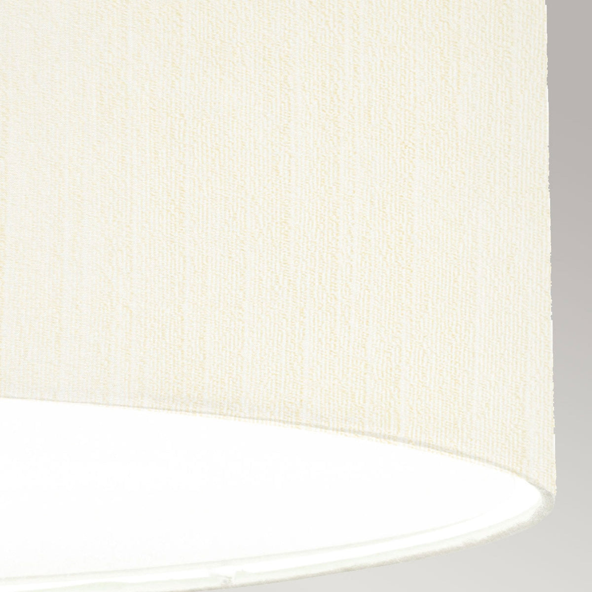 Pearce 660mm Pendant with Ivory Shade and Polished Chrome Metalwork