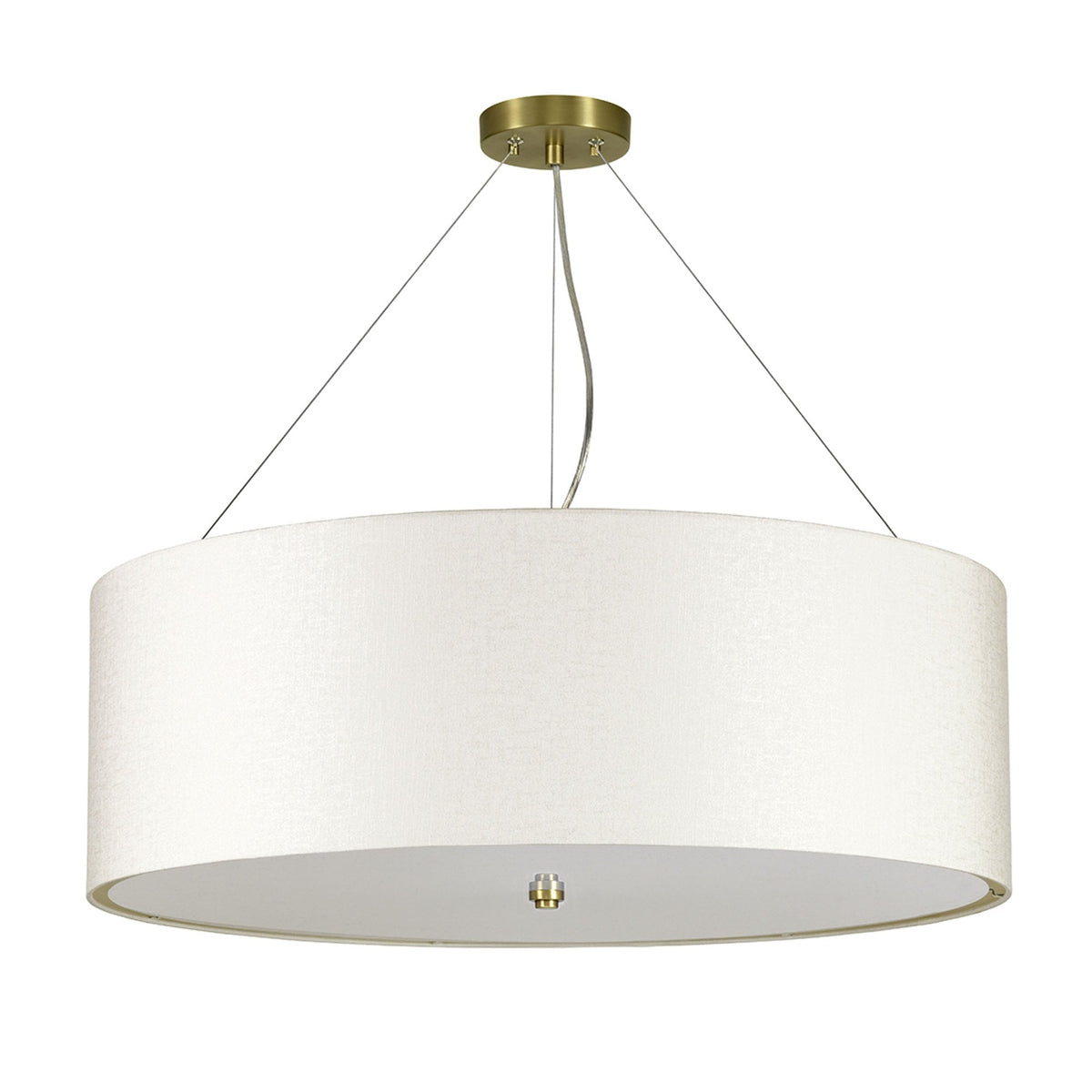 Pearce 762mm Pendant with Ivory Shade and Aged Brass Metalwork